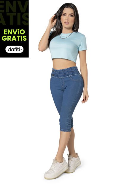 Capri Mujer Azul Medio Mp 5341