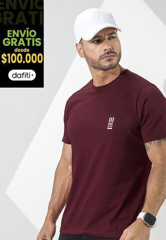 Camiseta Hombre Vinotinto Mp 7766 MP