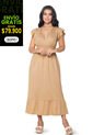 Vestido Largo Mujer Beige Mp 869 de MP