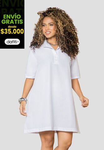 Vestido Corto Mujer Blanco Mp 113567 MP