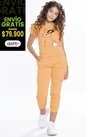 Jogger Infantil Femenino Amarillo Mp 210 MP