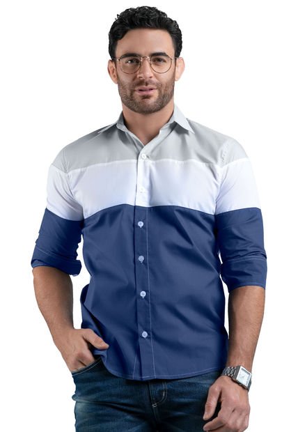 Camisa Hombre Multicolor Mp 89080