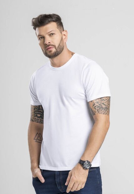 Camiseta Masculino Blanco Mp 1870
