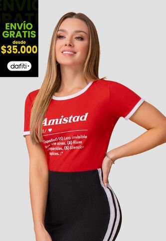 Camiseta Mujer Rojo Mp 111995 MP