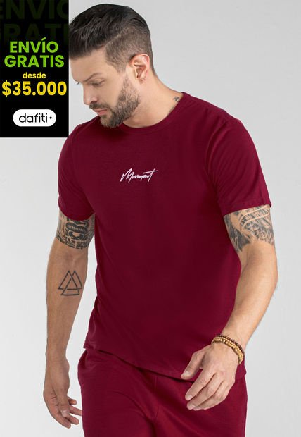 Camiseta Hombre Rojo Mp 100495