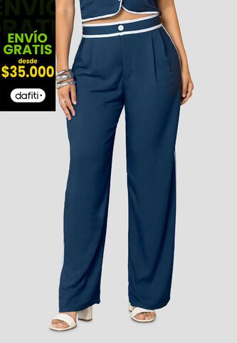 Pantalón Mujer Azul Profundo Mp 113934 MP