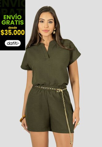 Conjunto Mujer Verde Militar Mp 112891 MP