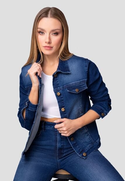 Chaqueta Mujer Azul Mp 111349