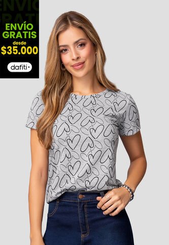 Camiseta Mujer Estampado Mp 112021 MP