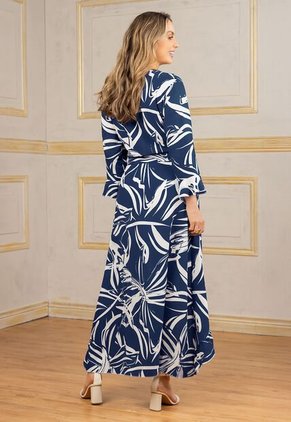 Vestido Largo Mujer Estampado Mp 112051