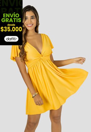 Vestido Corto Mujer Girasol Mp 112688
