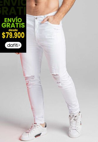 Jean Hombre Blanco Mp 266 MP