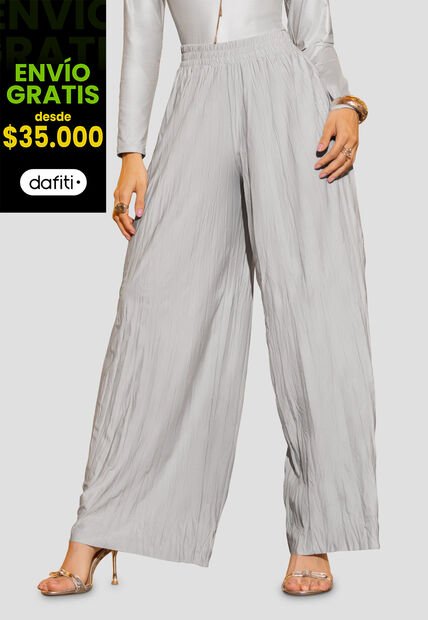 Pantalón Mujer Gris Claro Mp 113005