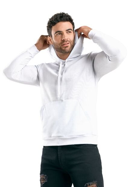 Hoodie Hombre Blanco Mp 89754