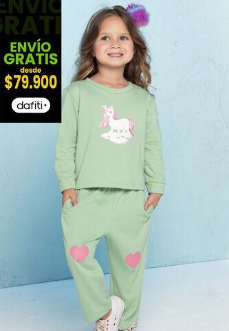 Conjunto Infantil Femenino Verde Mp 638 MP