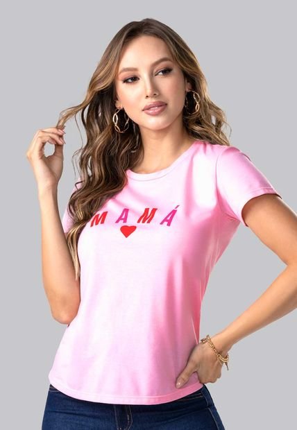 Camiseta Mujer Rosa Mp 102325
