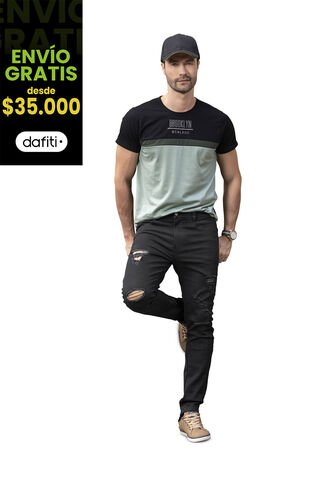 Jean Hombre Negro Mp 78119 MP