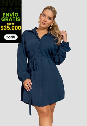 Vestido Mujer Azul Profundo Mp 112256 MP