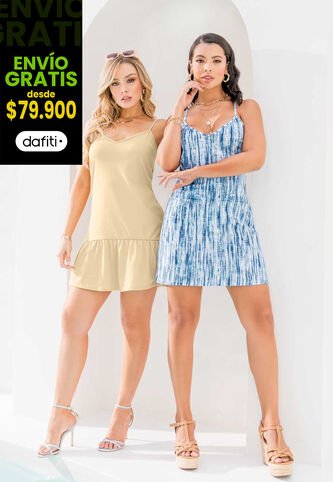 Vestido Paq X2 Exterior Multicolor Mp 1654 MP