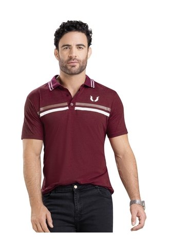 Polo Hombre Vinotinto Mp 90923 MP