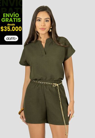 Conjunto Mujer Verde Militar Mp 112891 MP