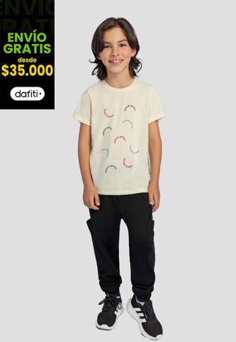 Conjunto Infantil Niños Crema-Negro Mp 111140 MP