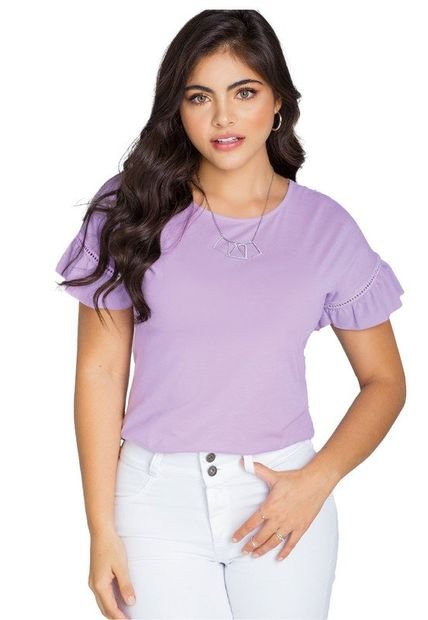 Camiseta Lila MP 86904