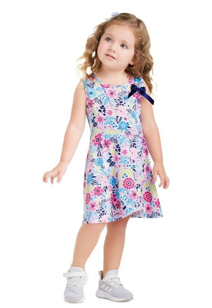 Vestido Infantil Bebé Multicolor Mp 74789