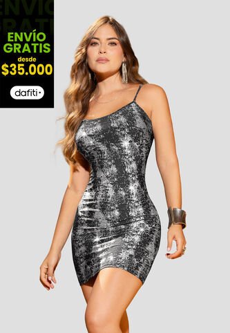 Vestido Corto Mujer Negro Mp 112826 MP