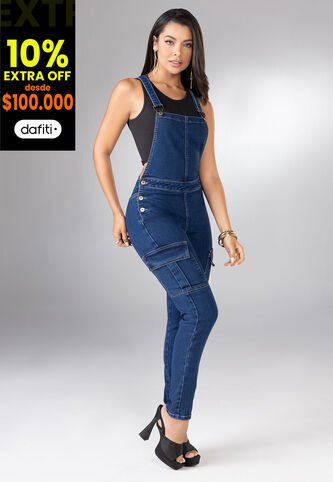 Overall Largo Mujer Azul Medio Mp 100395 MP