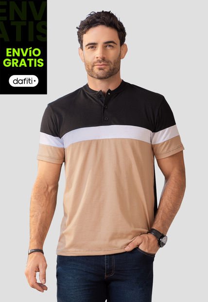 Polo Hombre Negro Mp 100468