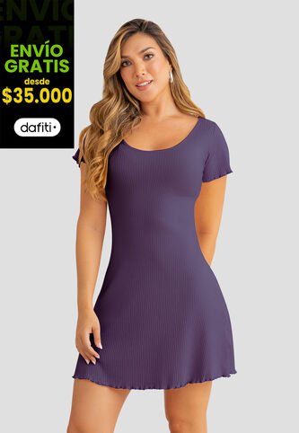 Vestido Corto Mujer Vino Mp 110674 MP