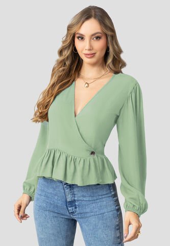 Blusa Mujer Verde Matcha Mp 110417 MP