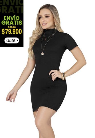 Vestido Corto Mujer Negro Mp 5947 MP