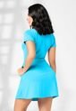 Vestido Corto Mujer Azul Turquesa Mp 2368 de MP
