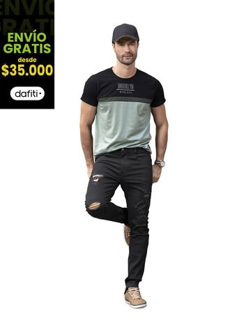 Jean Hombre Negro Mp 78119 MP