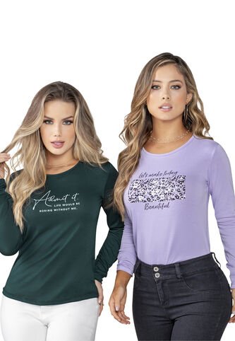 Camibuzo Mujer Lila Mp 5158 MP