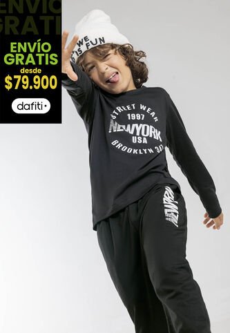 Jogger Infantil Negro Mp 1395 MP