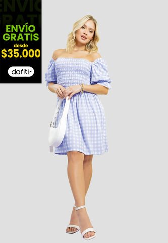 Vestido Corto Mujer Estampadohortensia Mp 111282 MP