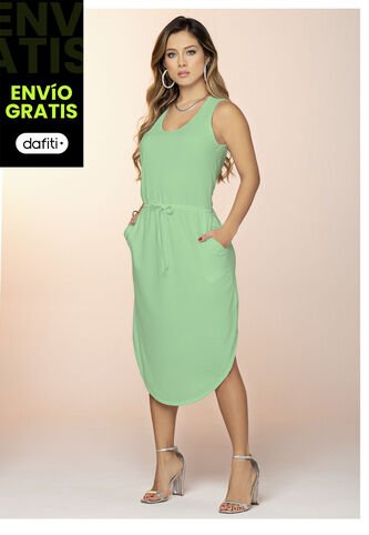 Vestido Largo Mujer Pistacho Mp 7240 MP