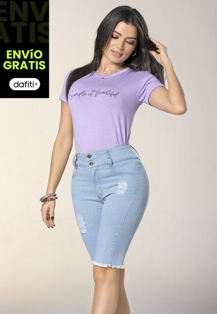 Capri Mujer Azul Claro Mp 4455