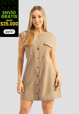 Vestido Corto Mujer Latte Mp 112322 MP