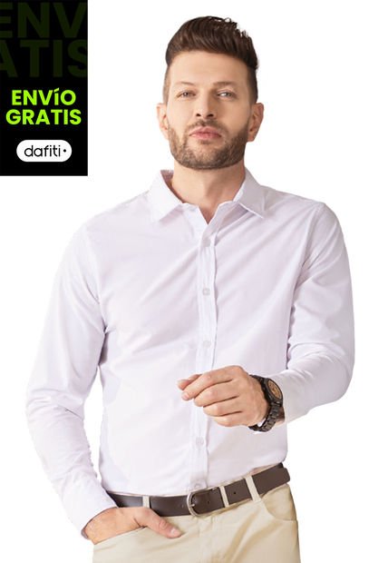 Camisa Hombre Blanco Mp 549