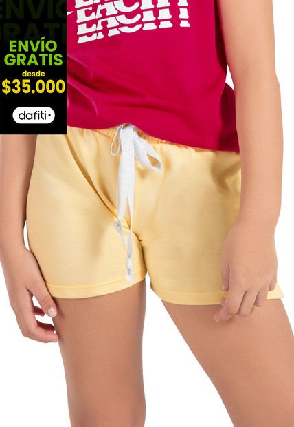 Short Infantil Amarillo Mp 93518