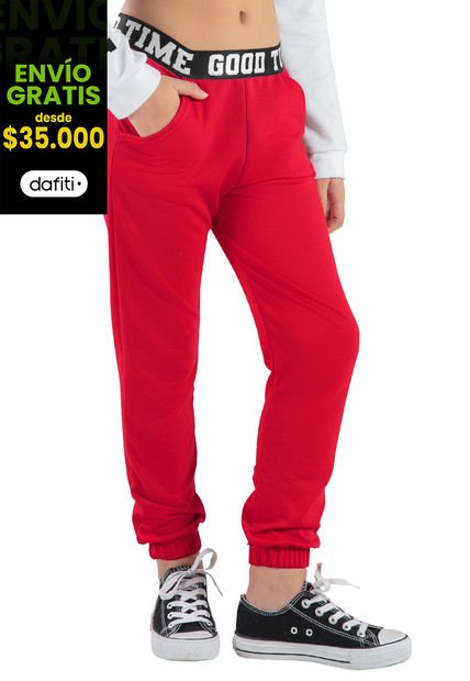 Jogger Infantil Rojo Mp 92855