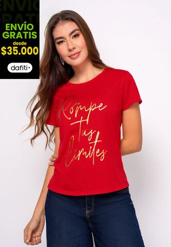 Camiseta Mujer Rojo Mp 111094 MP