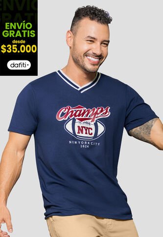 Camiseta Hombre Azul Profundo Mp 110975 MP