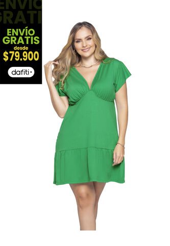 Vestido Corto Mujer Verde Antioquia Mp 9496 MP