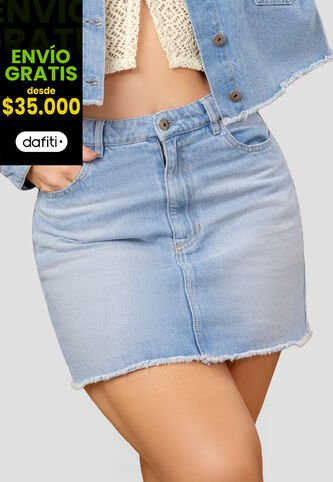 Falda Corta Mujer Azul Mp 107885 MP