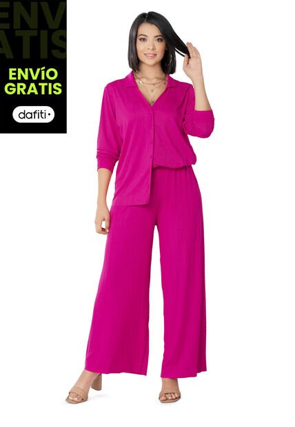 Pantalón Mujer Fucsia Mp 7727
